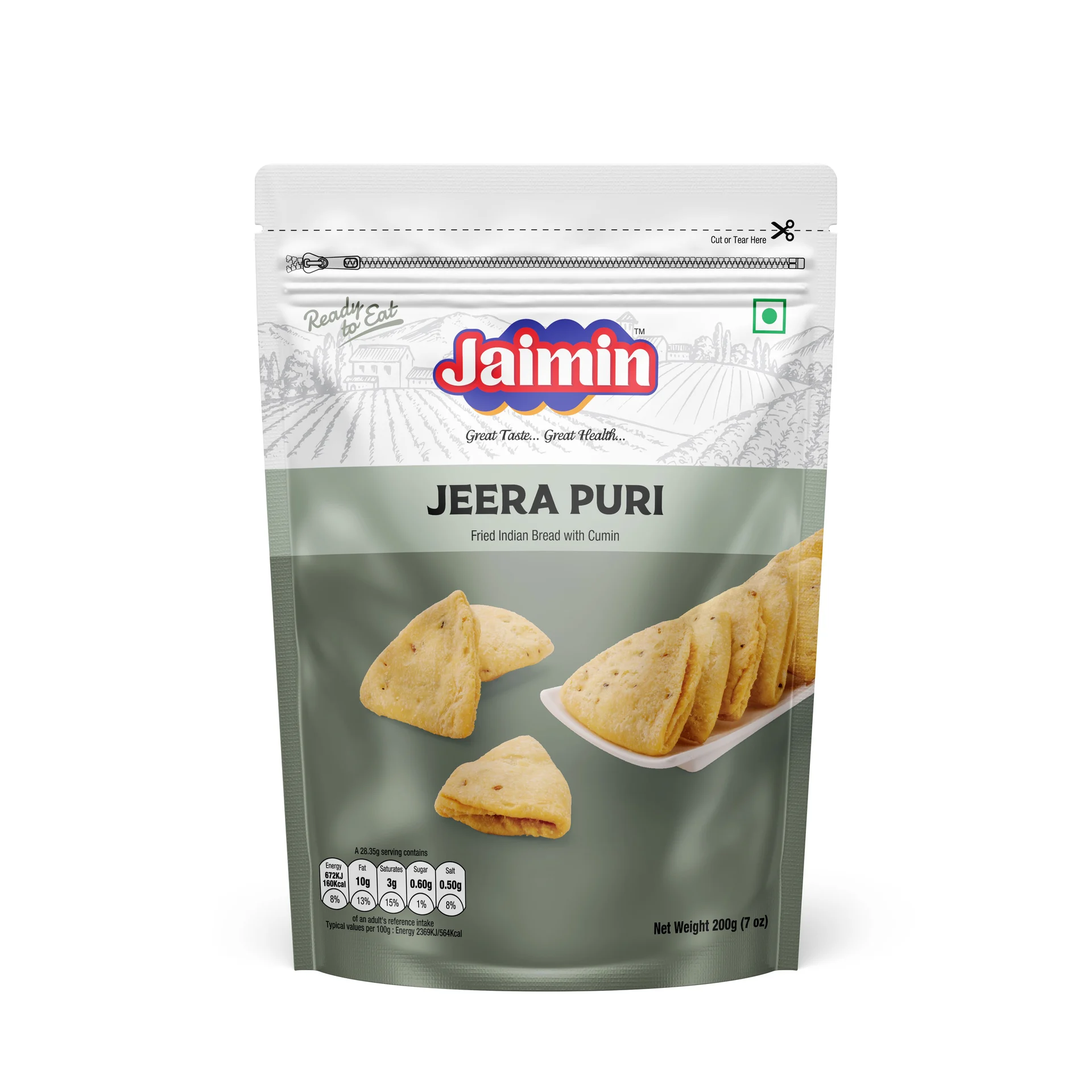 JAIMIN JEERA PURI 6X200GM 