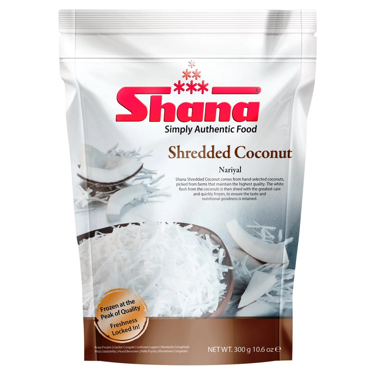 	SHANA SHREDDED COCONUT 12X300GM