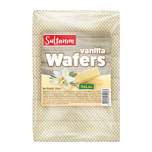 SULTANIM VANILLA WAFERS (HALAL) 300GM