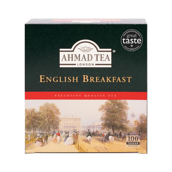 AHMAD TEA ENGLISH BREAKFAST BAGS 100 TEA BAGS