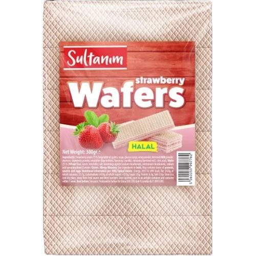 SULTANIM STRAWBERRY WAFERS (HALAL) 300GM