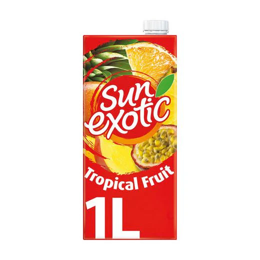 SUN EXOTIC TROPICAL JUICE 12X1LTR PM-£1.39 - (V20)