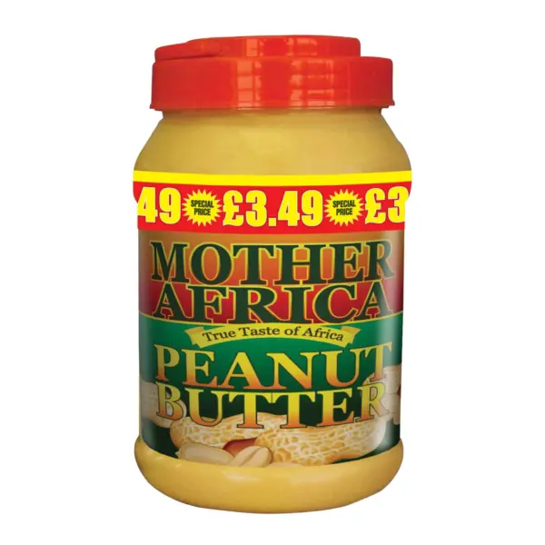 MOTHER AFRICA PEANUT BUTTER 6X1KG PM-&pound;3.49