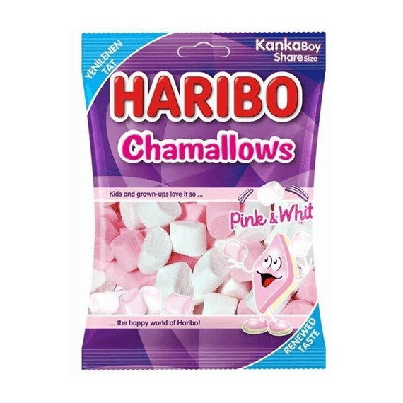 HARIBO CHAMALLOWS PINK &amp; WHITE 70GM - (V20)