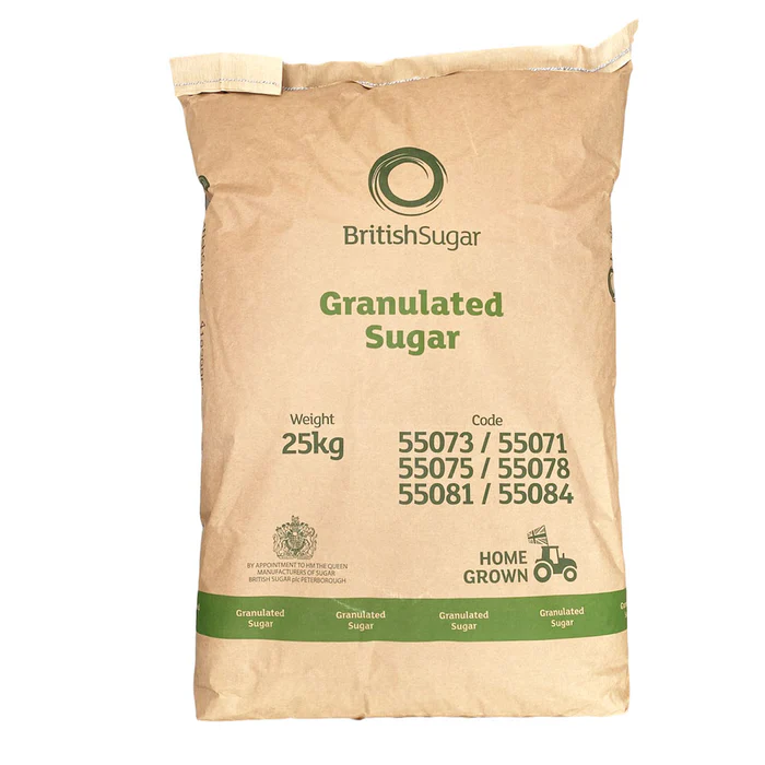 BRITISH GRANULATED SUGAR 25KG