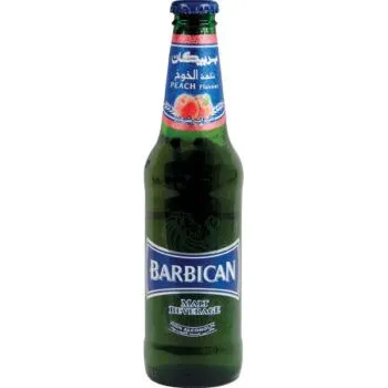 BARBICAN PEACH DRINK (GLASS BOTTLE) 330ML - (V20)