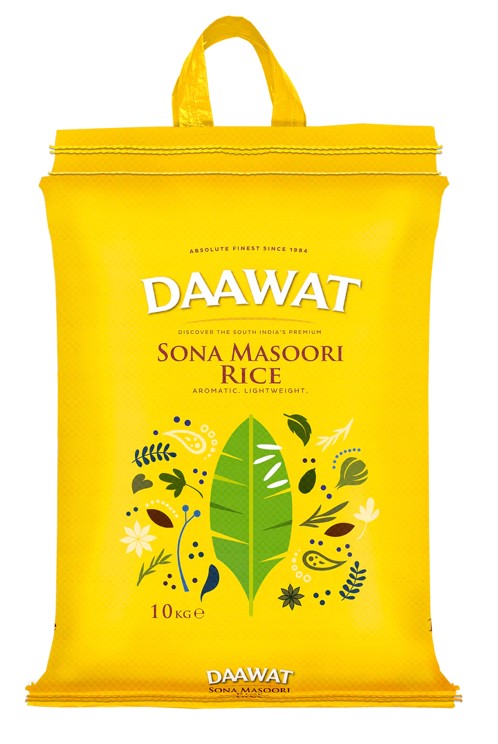 DAAWAT SONA MASOORI RICE 10KG PM-£13.99