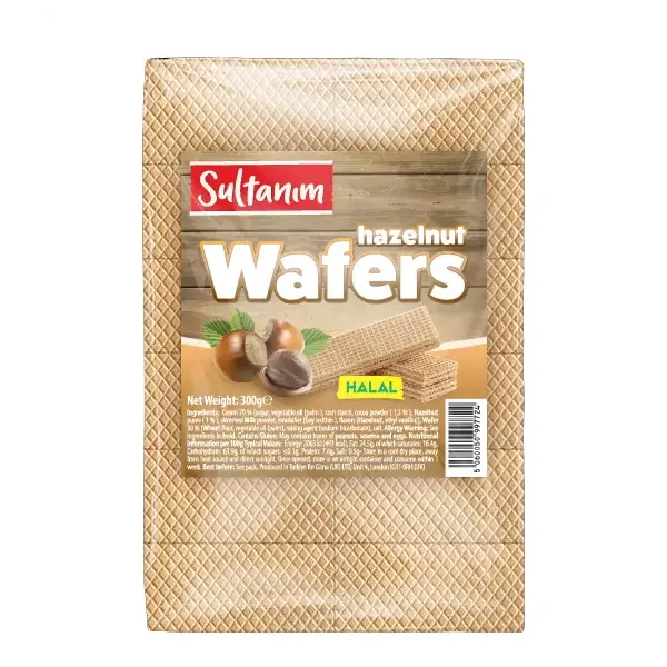 SULTANIM HAZELNUT WAFERS (HALAL) 300GM