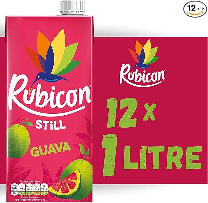 RUBICON GUAVA JUICE 12X1LTR PM-£1.59- (V20)