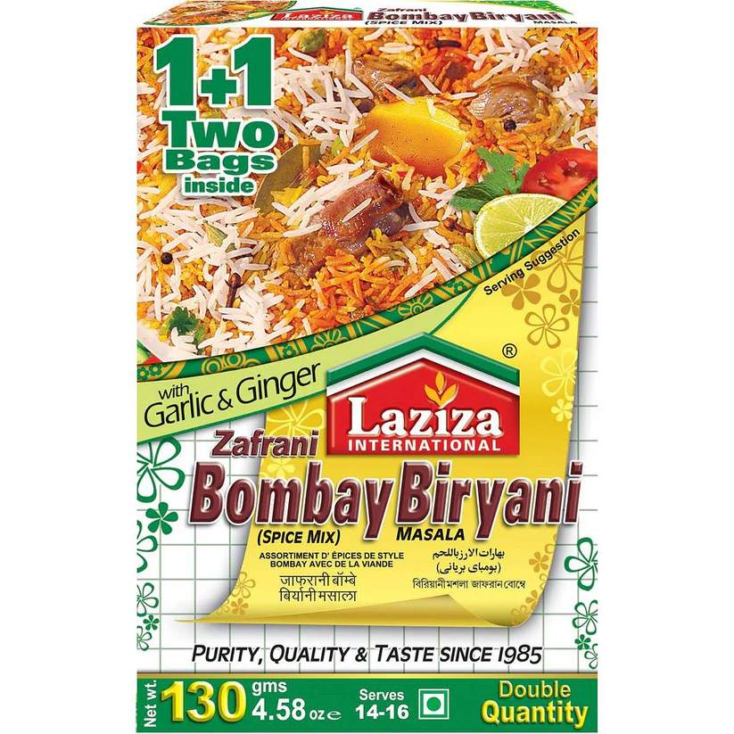 LAZIZA BOMBAY BIRYANI ZAFRANI MASALA 130GM