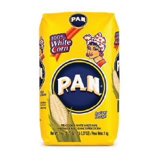 PAN WHITE CORN MEAL (YELL PACK) 1KG