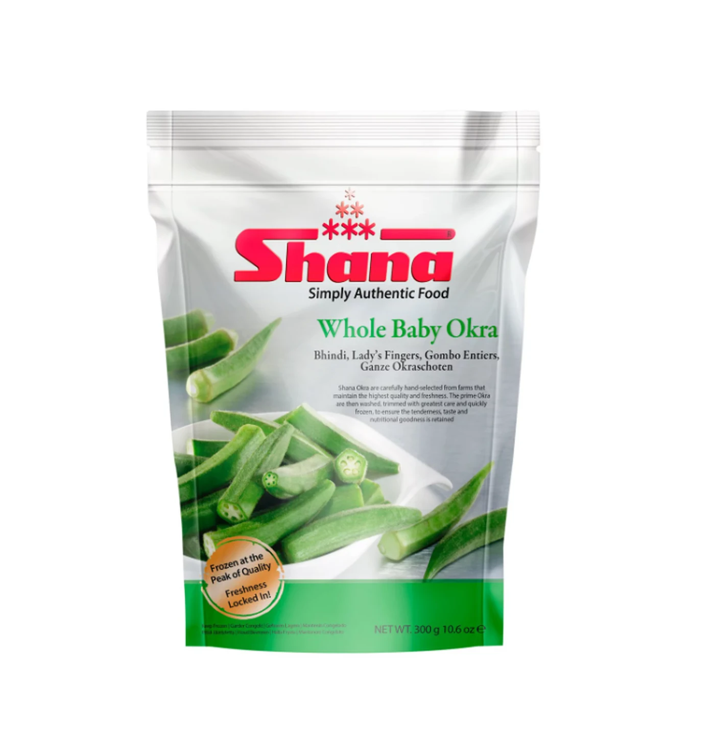 SHANA WHOLE BABY OKRA 300GM