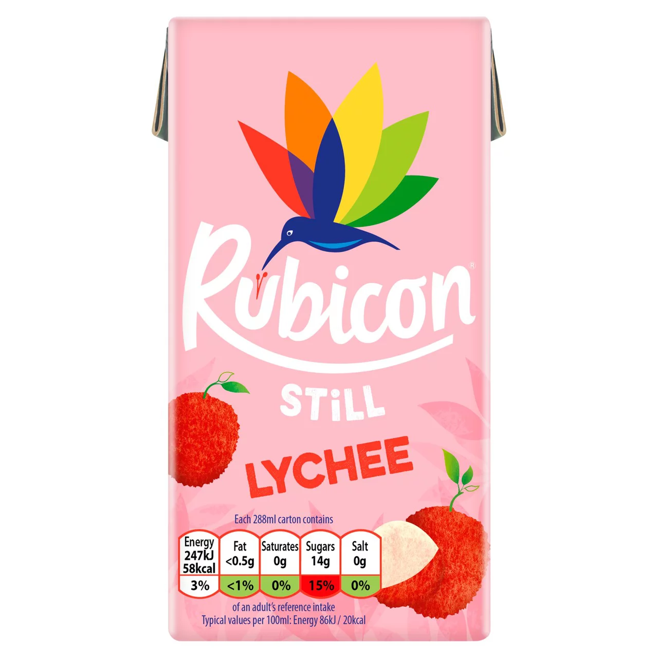 	RUBICON LYCHEE JUICE 288ML- (V20)