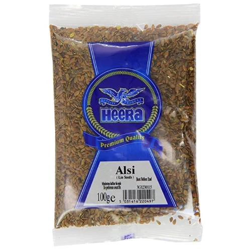HEERA ALSI LINSEED FLAXSEEDS 100GM