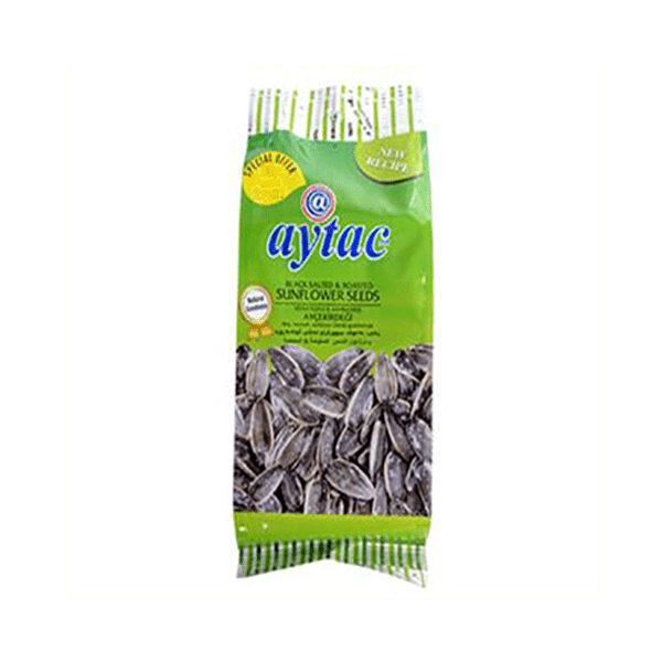 AYTAC ROASTED SALTED BLACK SUNFLOWER SEEDS (GREEN) 24X70GM