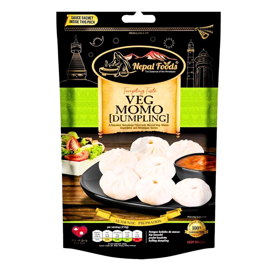 NEPAL VEGETABLE MOMO 12X950GM
