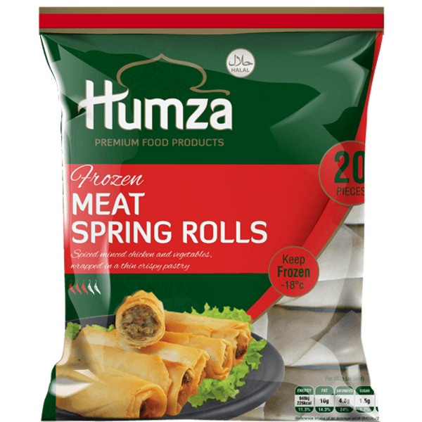 HUMZA MEAT SPRING ROLLS 20PC 10X650GM