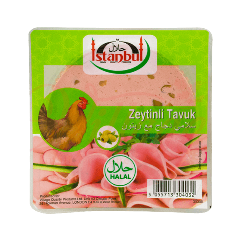 ISTANBUL CHICKEN WITH OLIVE SLICED SALAMI 12X200GM