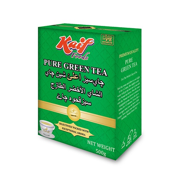 KAIF PURE GREEN TEA 20X500GM