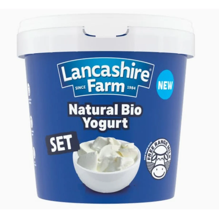 LANCASHIRE FARM NATURAL BIO SET YOGURT 6X1KG 