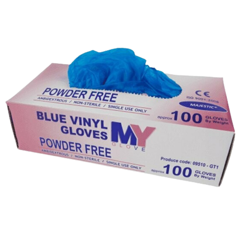 MAJESTIC EXTRA LARGE VINYL GLOVES 100PC - (V20)
