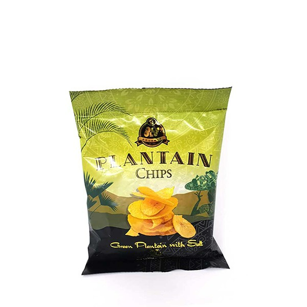 OLU OLU GREEN WITH SALT PLANTAIN CHIPS 60GM