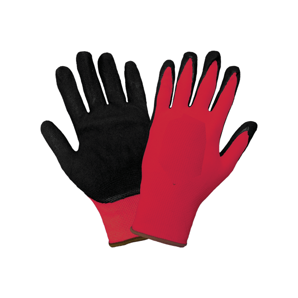 RED WORK GLOVES PAIR