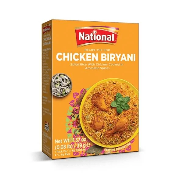 NATIONAL SP CHICKEN BIRYANI  6X39GM