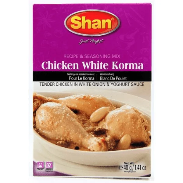 SHAN CHICKEN WHITE KORMA MASALA 40GM (DISC)