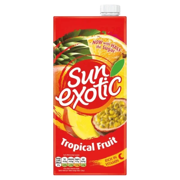 SUN EXOTIC TROPICAL JUICE 12X1LTR PM-£1.29 - (V20)