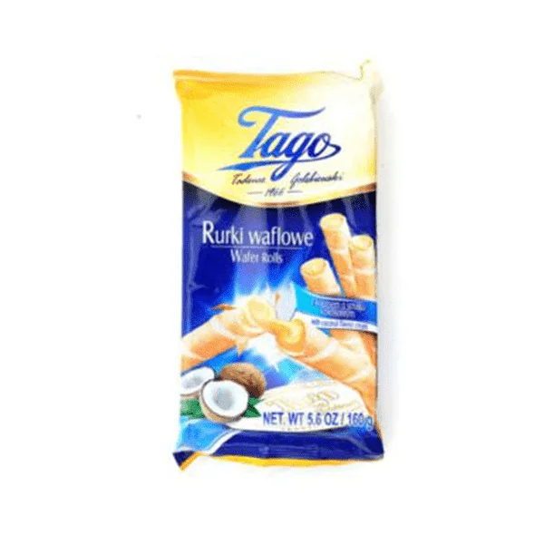 TAGO COCONUT WAFER ROLLS 160GM 