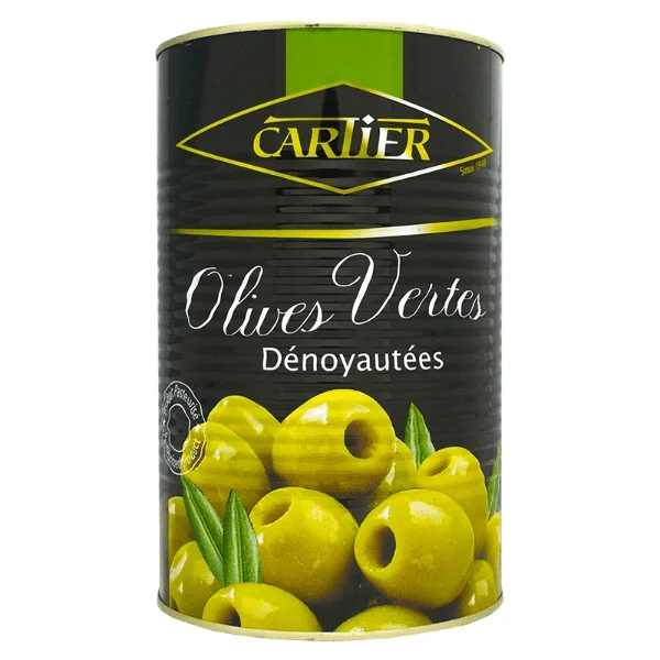 CARTIER GREEN PITTED OLIVES 5KG