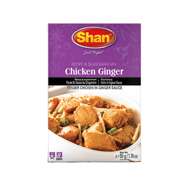 SHAN CHICKEN GINGER MASALA 12X50GM (DISC)
