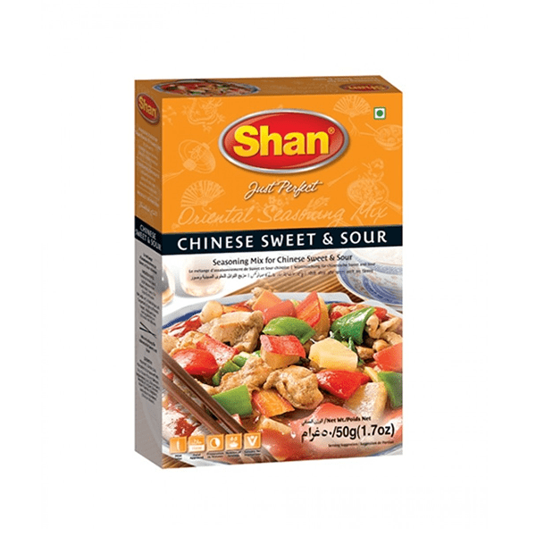 SHAN CHINESE SWEET & SOUR MASALA 12X50GM (DISC)