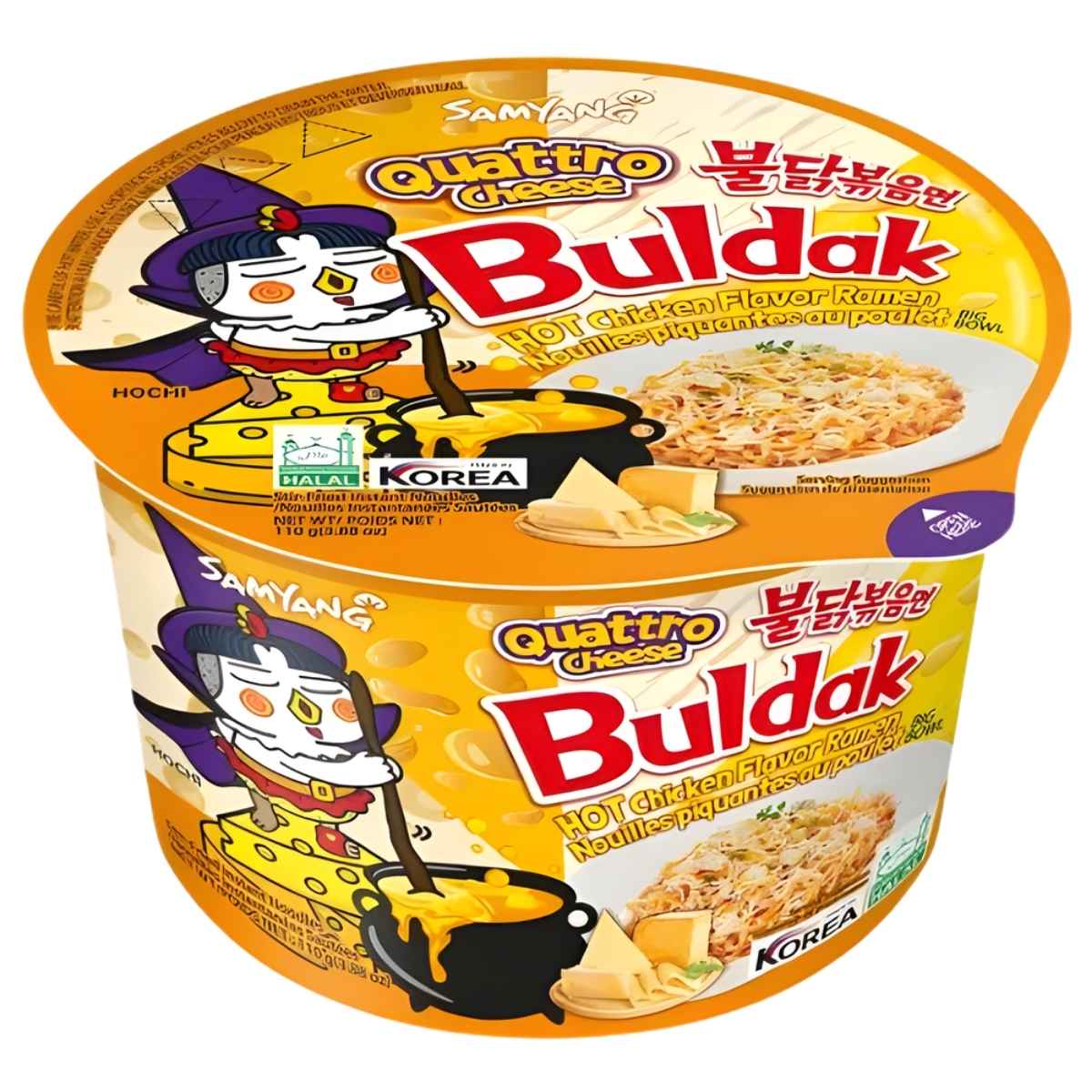 BULDAK QUATTRO CHEESE FLAVOUR RAMENBIG BOWL110GM