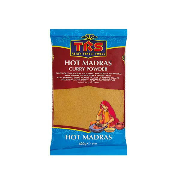 TRS HOT MADRAS CURRY POWDER 400GM (S1)