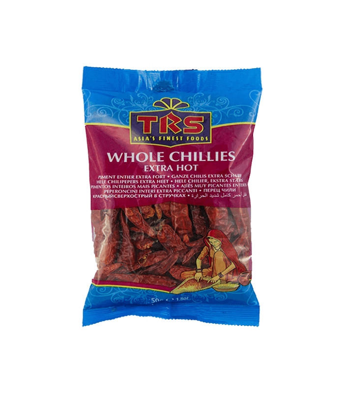TRS EX-HOT WHOLE CHILLIES 50GM (S1)