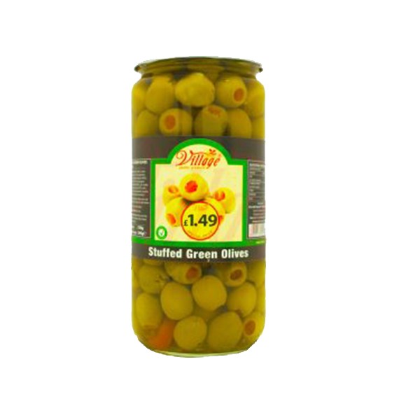 VILLAGE STUFF GREEN OLIVES 720G (UNIT)