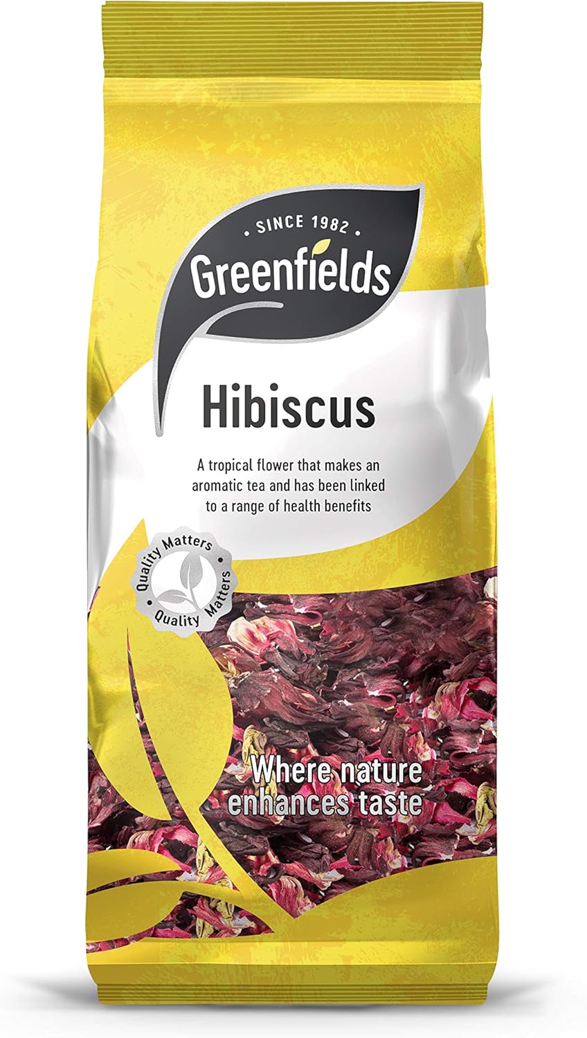 GREEN FIELDS HIBISCUS FLOWER 65GM PM-£1.50