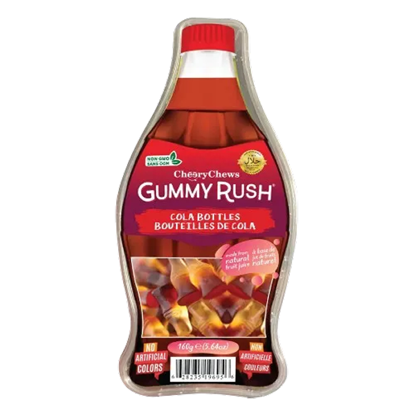 GUMMY RUSH COLA BOTTLE 160GM - (V20)