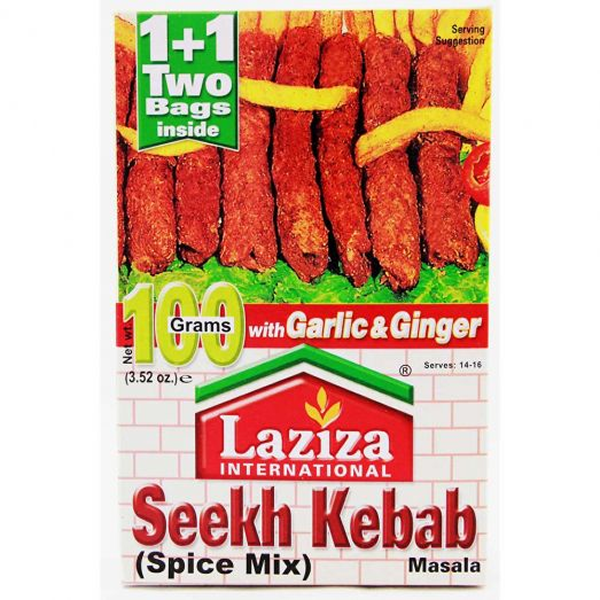 LAZIZA SEEKH KEBAB MASALA 100GM