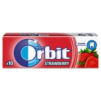 ORBIT STRAWBERRY CHEWING GUM (10PC) - (V20)